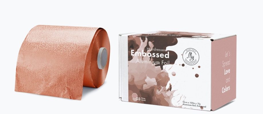 Foliorulla kuvioitu, 100m, Ruusukulta